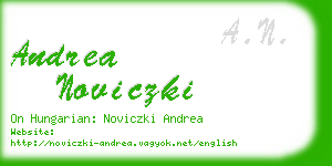 andrea noviczki business card